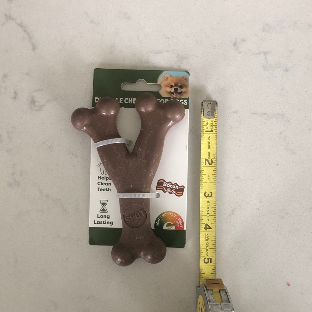 Double Chew Bone Dog Toy - Brown